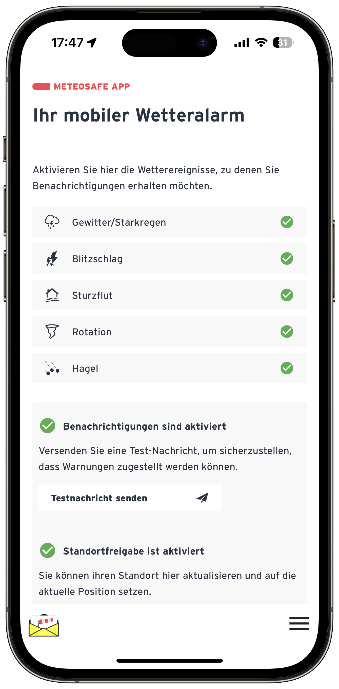 Neuigkeiten Meteosafe Ihr Wetteralarm